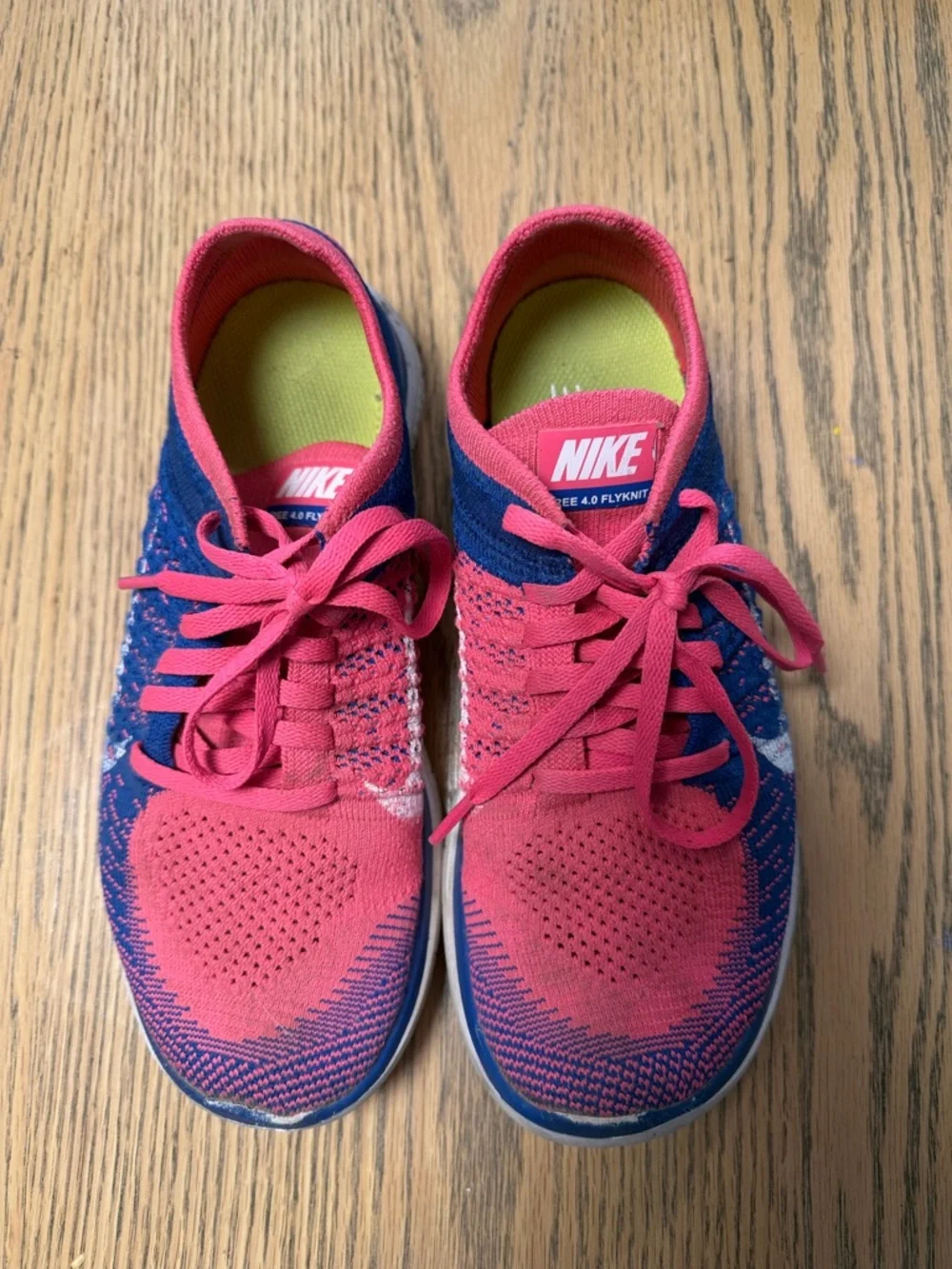 Nike Pink and Blue kids Athletic Sneakers (7.5) - Picture 2 of 7
